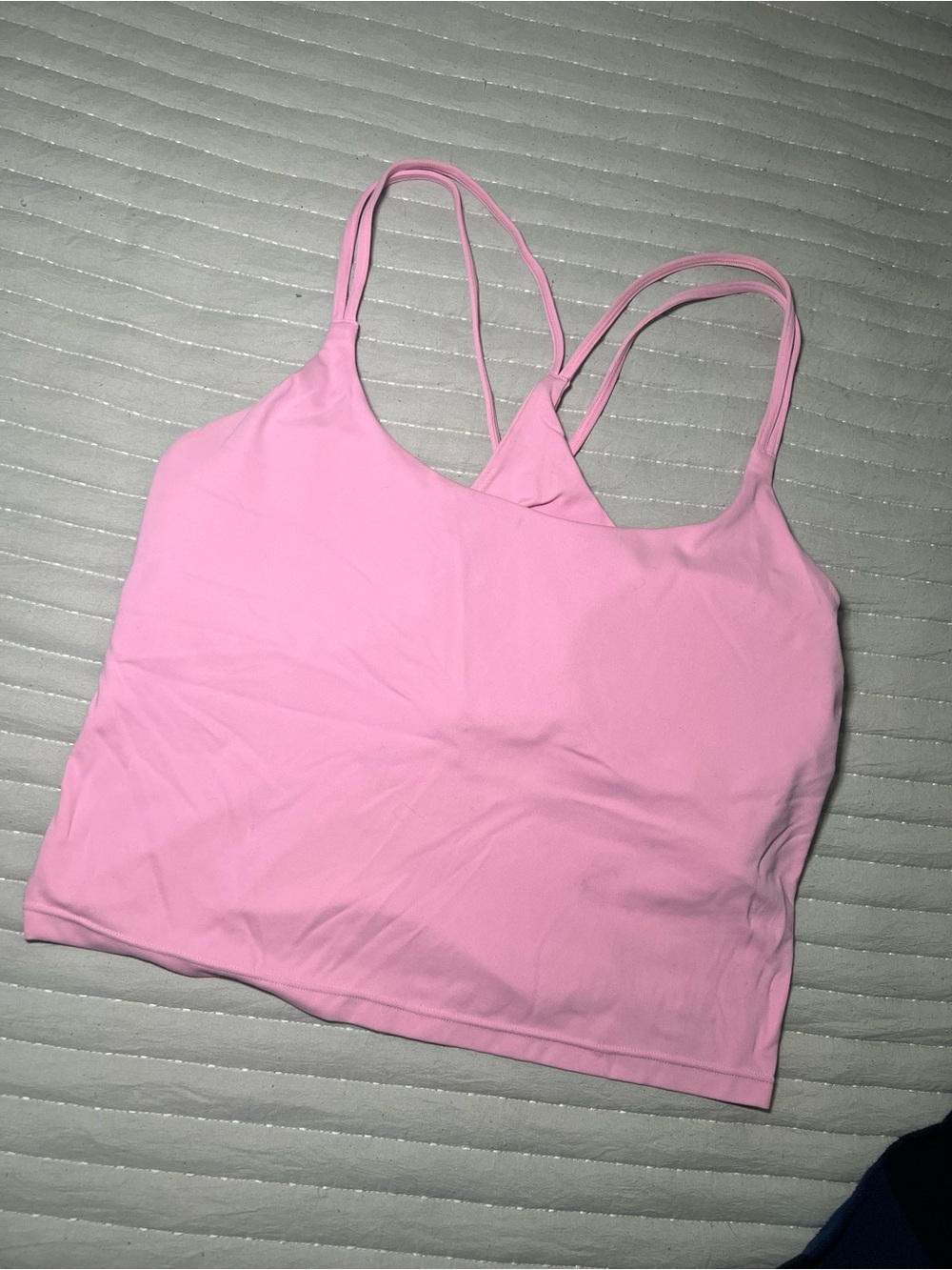 Fabletics Pink Women's Strappy Crop Tank Top